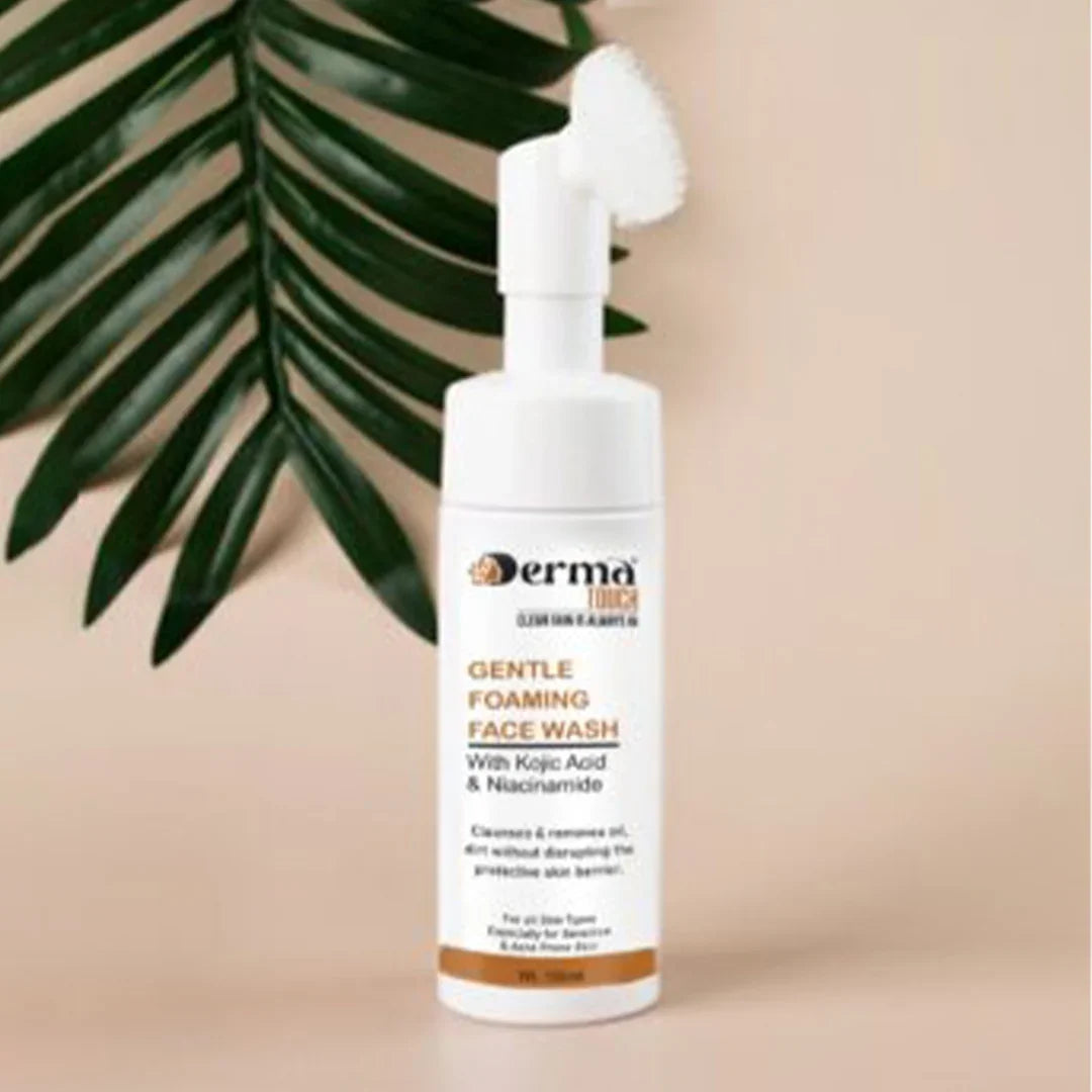 Dermatouch Gentle Foaming Face Cleanser with Built-In Brush – Dermatouchpk