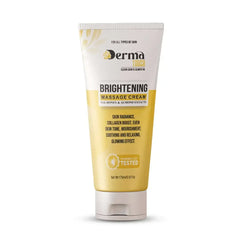 Derma Touch brightening massage cream 175ml tube with honey and almond extracts on a white background
